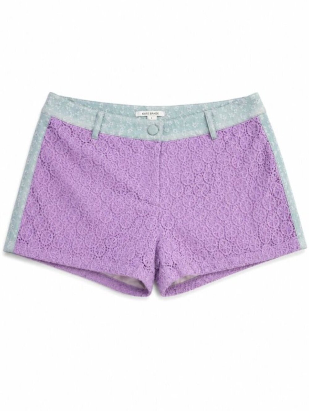 VERY J - NWT Violet Embroidered Shorts